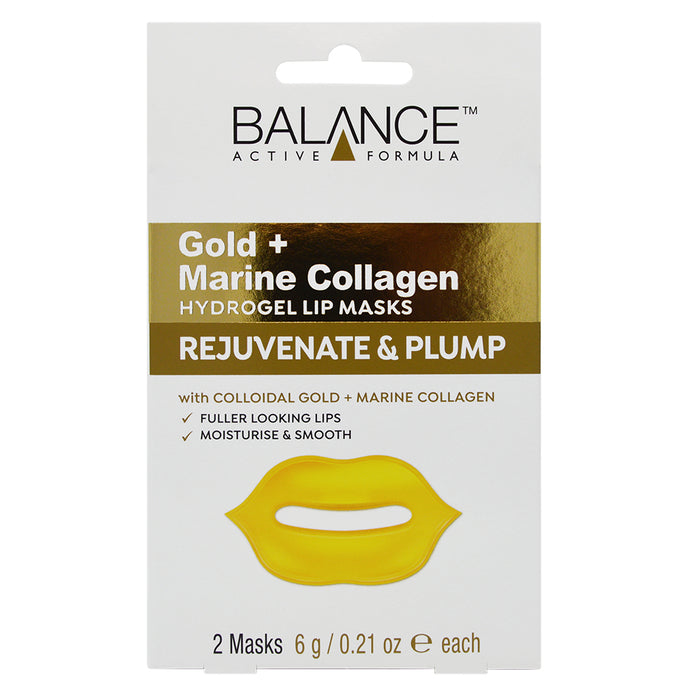 Balance Active Formula Gold + Marine Collagen Hydrogel Lip Masks