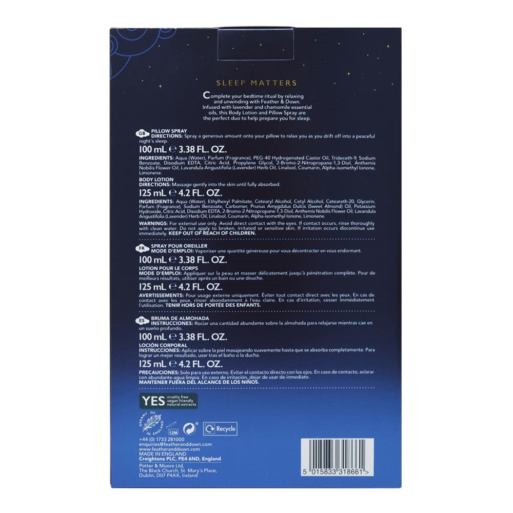 Feather & Down Relax & Unwind Gift Set