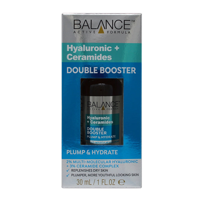 Balance Active Formula 2% Hyaluronic Acid + 3% Ceramide Complex Double Booster Serum 30ml