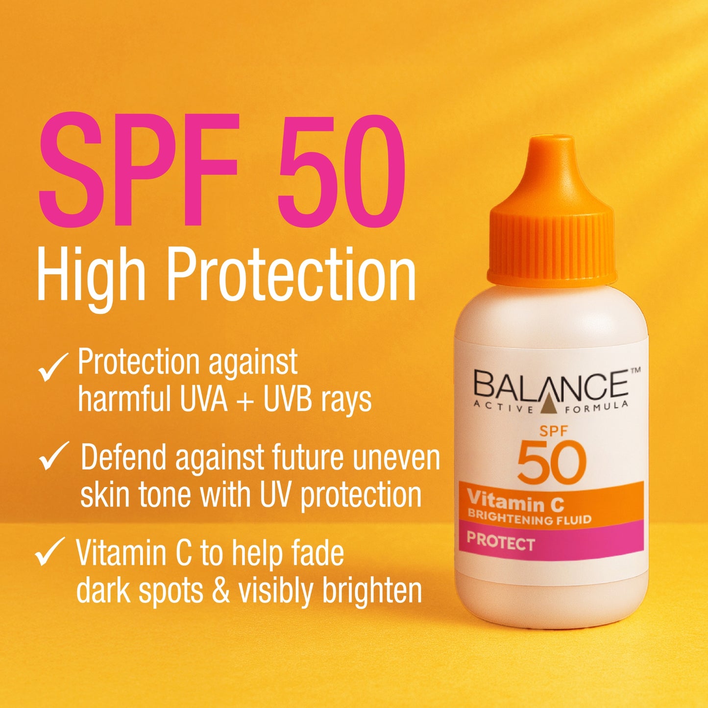 Balance Active Formula SPF 50 Vitamin C Brightening Fluid