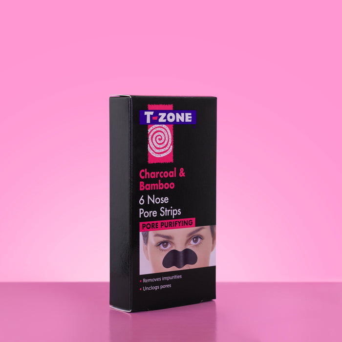 T-Zone Charcoal & Bamboo Nose Pore Strips 6's