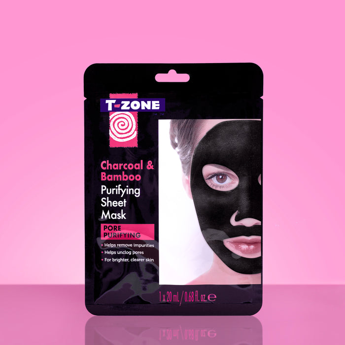 T-Zone Charcoal & Bamboo Purifying Sheet Mask