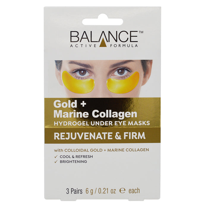 Balance Active Formula Gold + Marine Collagen Hydrogel Under Eye Masks