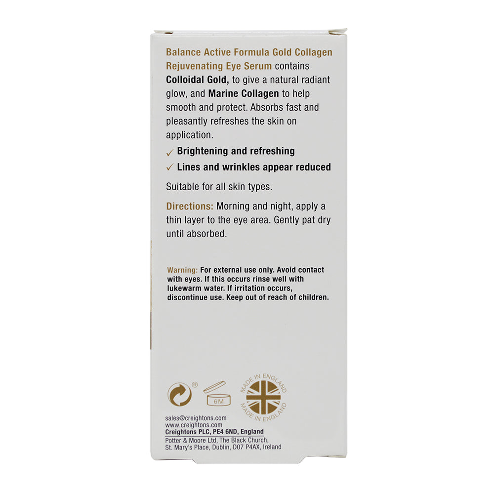 Balance Active Formula Gold + Marine Collagen Rejuvenating Eye Serum 15ml