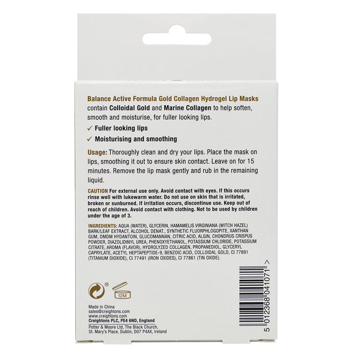 Balance Active Formula Gold + Marine Collagen Hydrogel Under Lip Masks