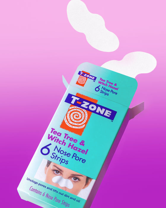 T-Zone Tea Tree & Witch Hazel Nose Pore Strips 6's