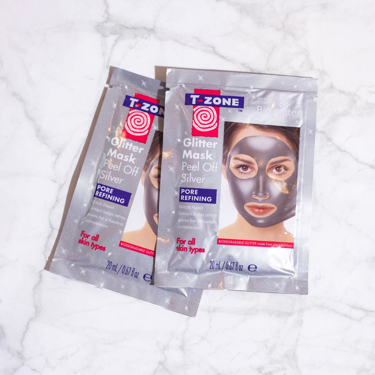 T-Zone Glitter Peel Off Mask Silver 20ml
