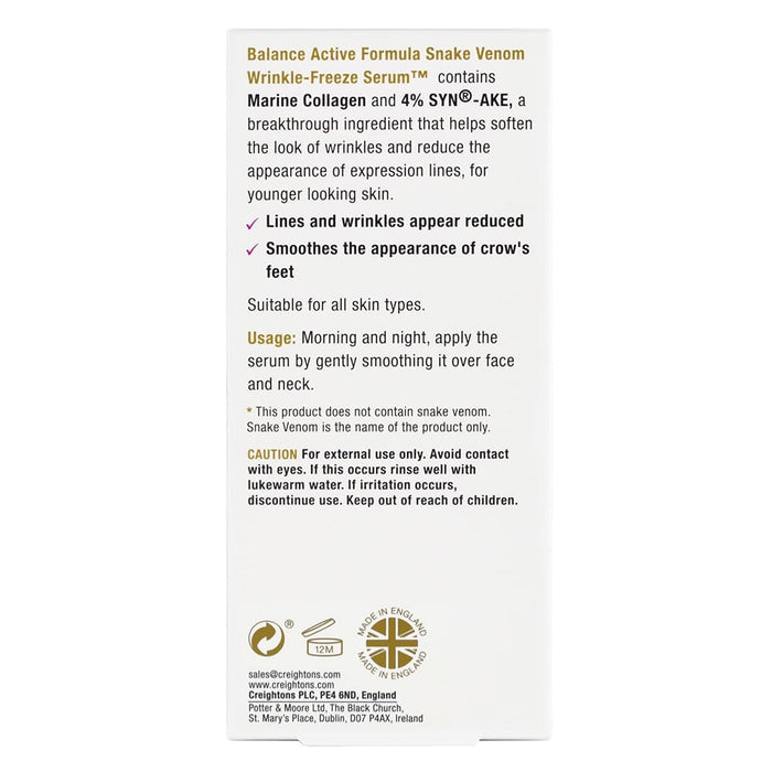 Balance Active Formula Snake Venom Wrinkle-Freeze Serum 30ml