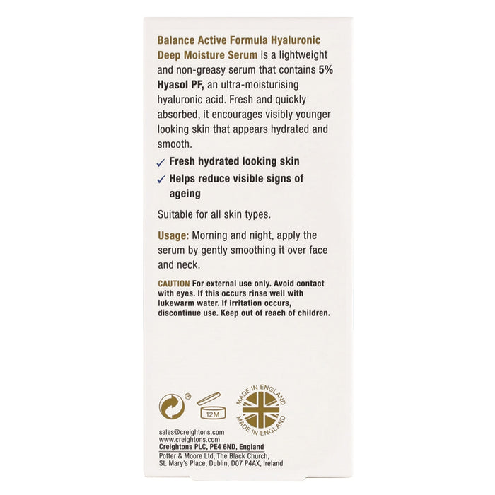 Balance Active Formula Hyaluronic Deep Moisture Serum 30ml