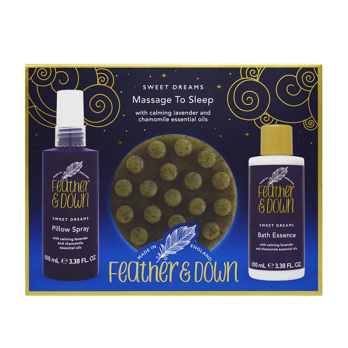 Feather & Down Massage to Sleep Gift Set