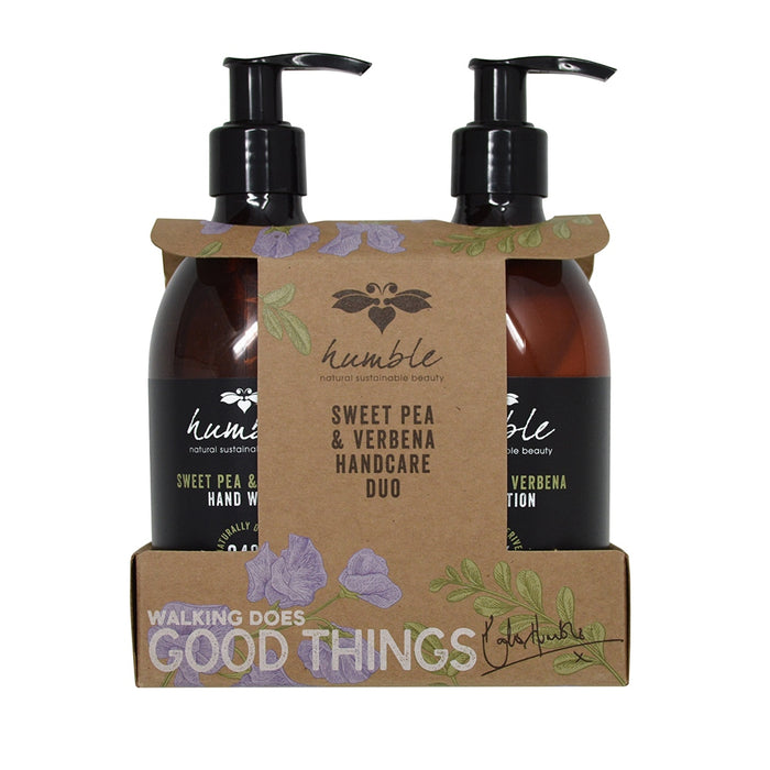 Humble Beauty Sweet Pea & Verbena Handcare Caddy Gift Set