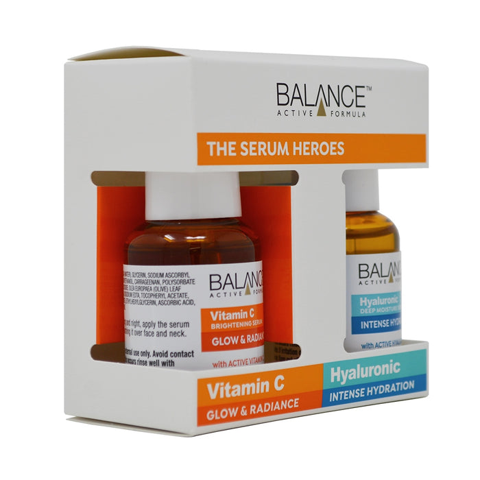 Balance Active Formula The Serum Heros | Vitamin C & Hyaluronic Acid Serum Duo