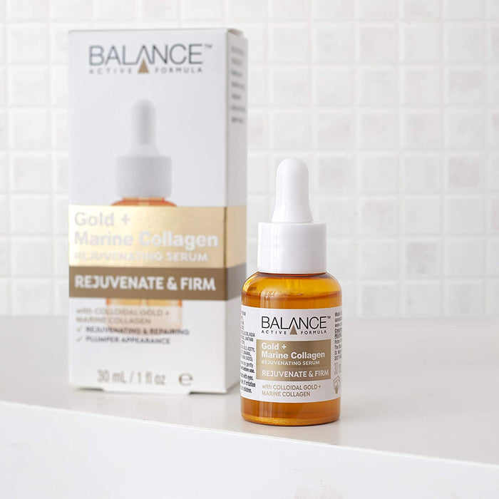 Skincare Gold + Marine Collagen Rejuvenating Serum 30ml - Balance Active Formula