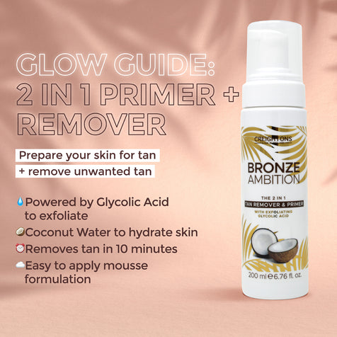 Bronze Ambition The 2 IN 1 Tan Remover & Primer