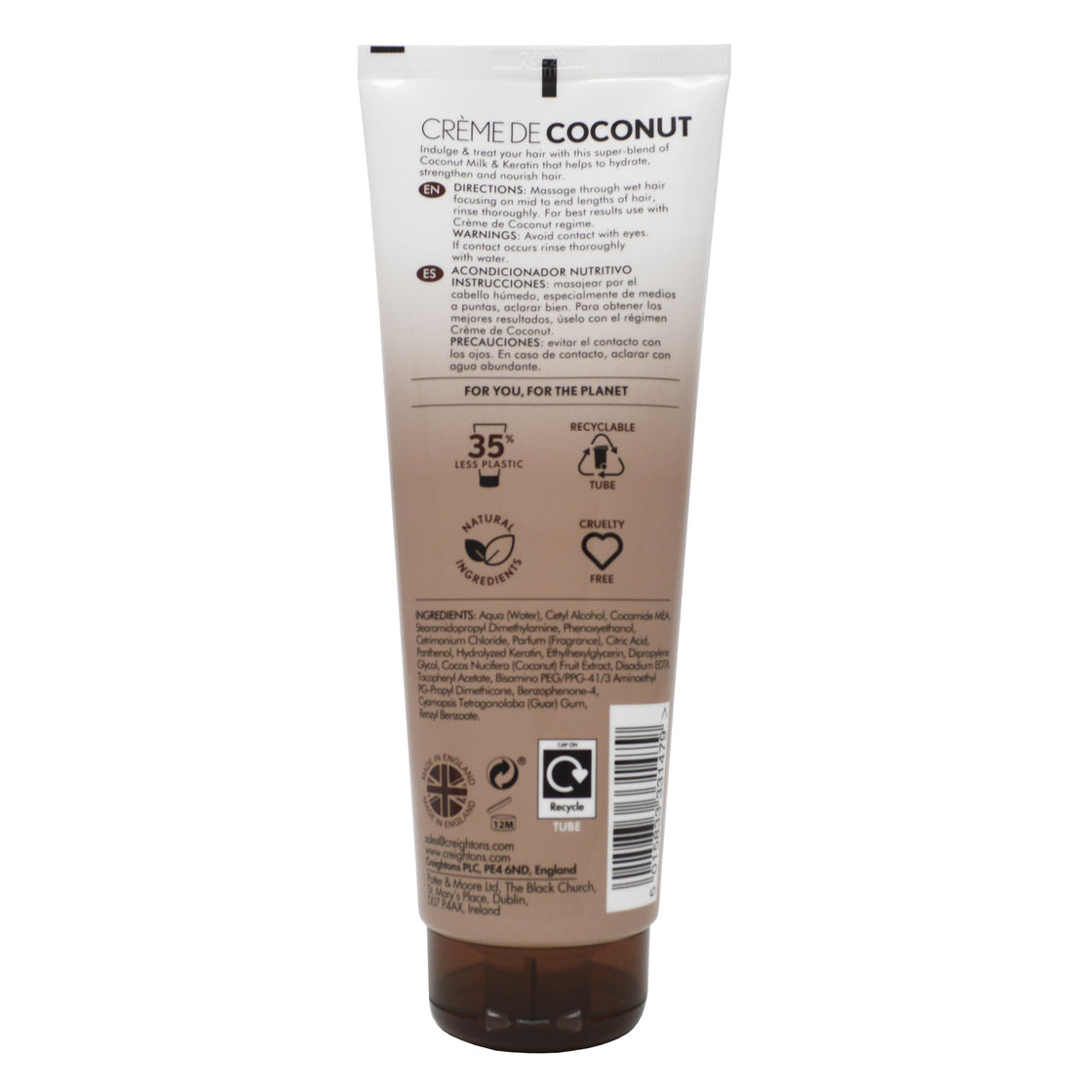 Crème de Coconut & Keratin Conditioner 250ml Creightons