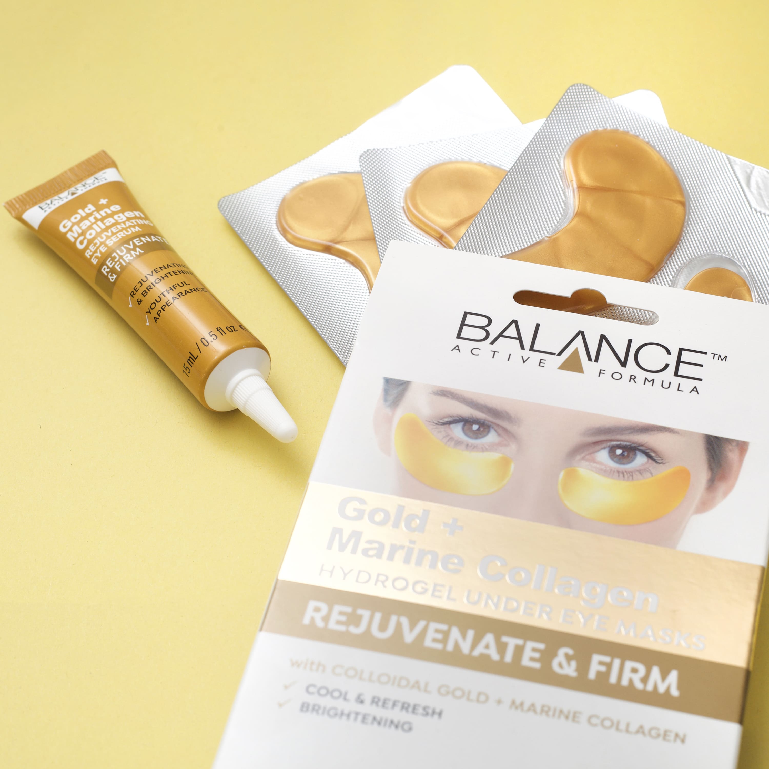 Balance Active Skincare Gold + Marine Collagen Hydrogel Under Eye Masks - Balance Active Formula