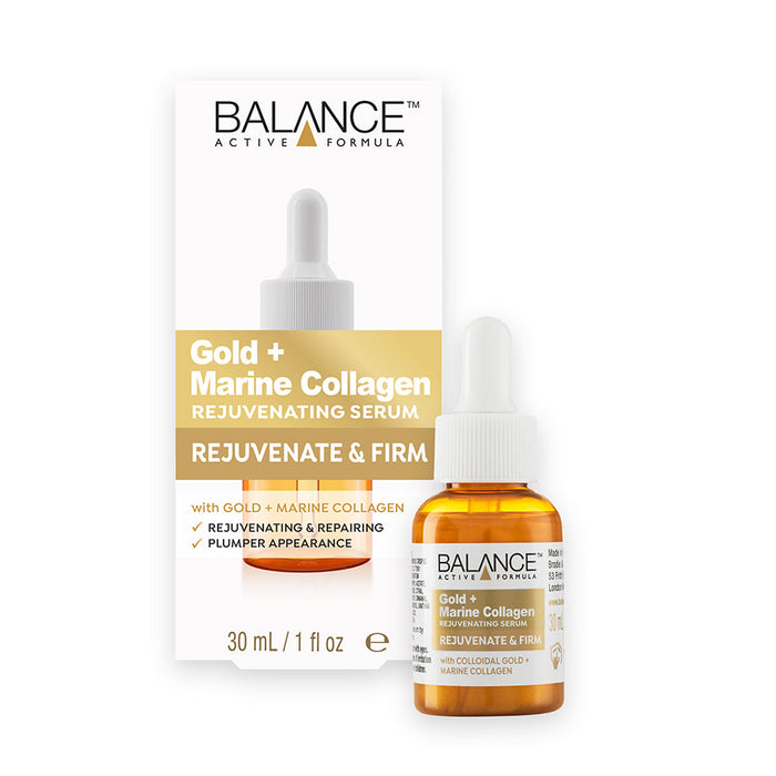 Balance Active Skincare Gold + Marine Collagen Rejuvenating Serum 30ml - Balance Active Formula