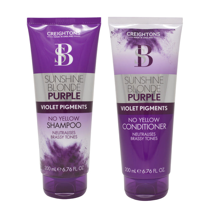 Sunshine Blonde Silver Shampoo and Conditioner Duo Bundle 200ml