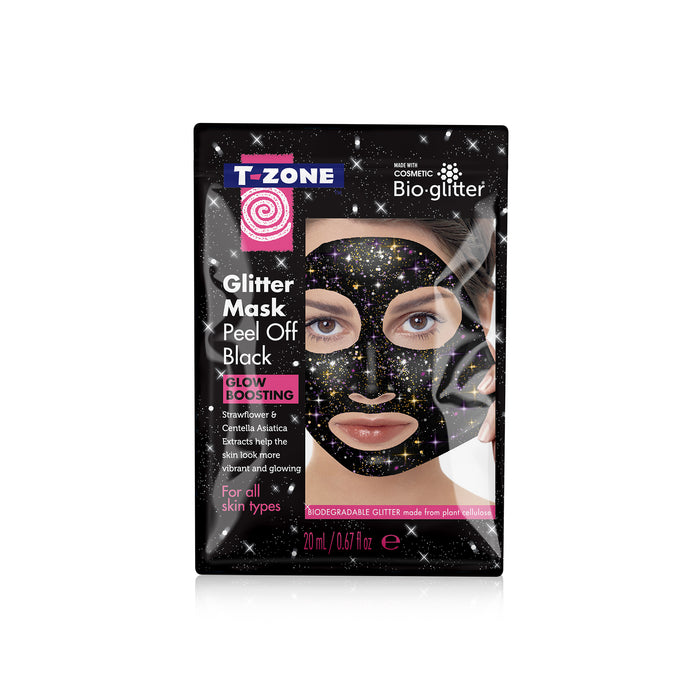 T-Zone Glitter Peel Off Mask Black