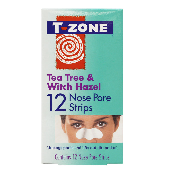 T-Zone Tea Tree and  Witch Hazel Nose Pore Strips 12's